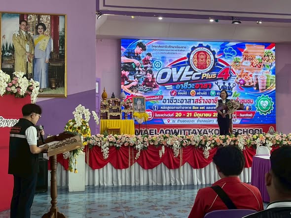 ดำเนินกิจกรรม  OVEC PLUS 4  อาชีวะอาสา “ซ่อมได้ สร้างได้ ช่วยได้จริง” กิจกรรมที่ 3 สร้างอาชีพ ยกระดับชุมชน หลักสูตรการทำอาหาร Box set อาหารว่างและเครื่องดื่ม
